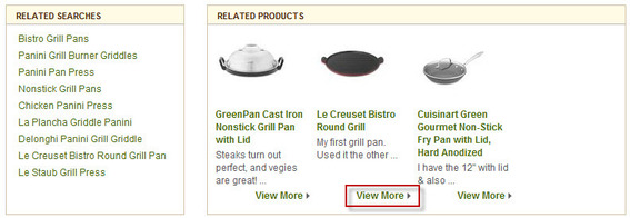 BloomSearch Widgets on Williams-Sonoma