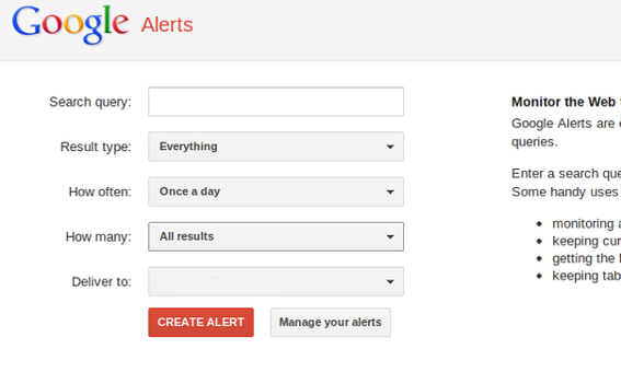 Google Alerts are a simple and easy way to do basic reputation monitoring.
