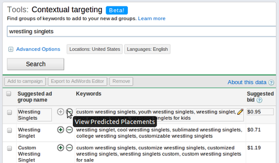 The contextual targeting tool can help identify query phrases that will provide a better return on investment.