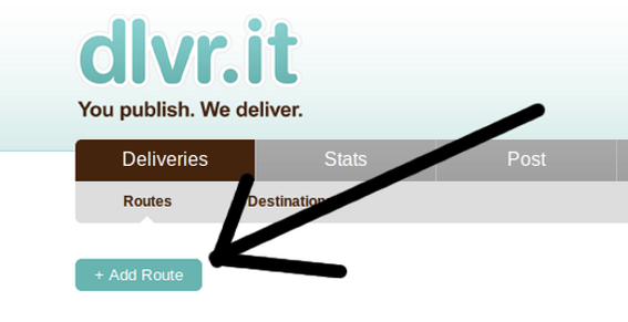 Start by creating a new Dlvr.it Route.