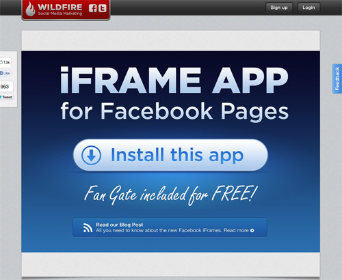 Wildfire iFrames for Pages.