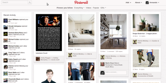 Pinterest is the flagship site of the photo tagging and sharing movement.