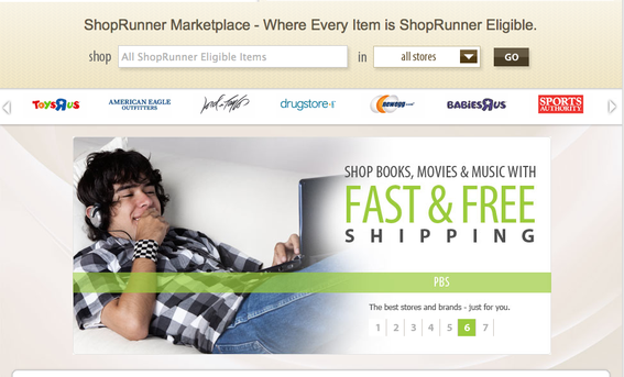 ShopRunner already includes several major brands.