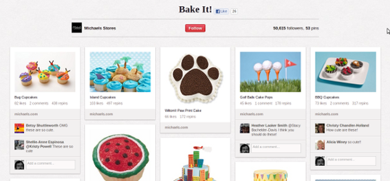 Michael's uses its Pinterest boards to segment followers.