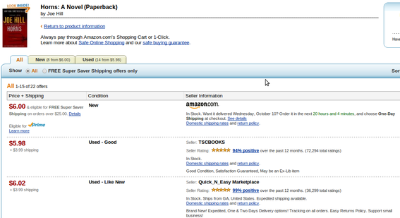 Amazon allows other retailers to sell products from its site.