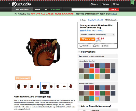 Zazzle search results are well designed and easy to use.