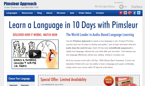 Pimsleur Approach is now a leading language learning program.