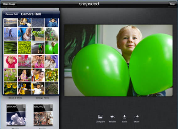 Snapseed is a photo-sharing app from Google.
