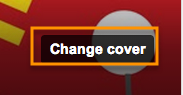 Click the "Change Cover" button to create a new cover image.
