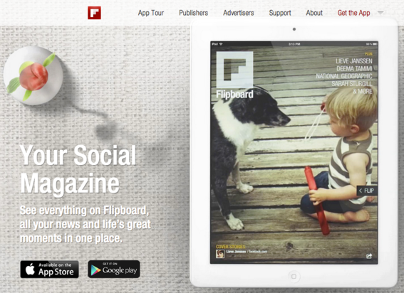 Flipboard is designed for use on iOS and Android devices.