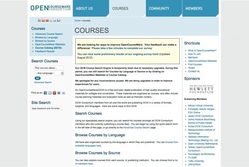 OpenCourseWare Consortium.