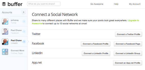 Users must first connect their social profiles.