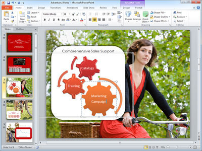 Microsoft PowerPoint 10 allows exporting presentations as videos.