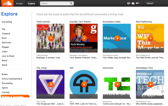 SoundCloud is another popular podcast network.