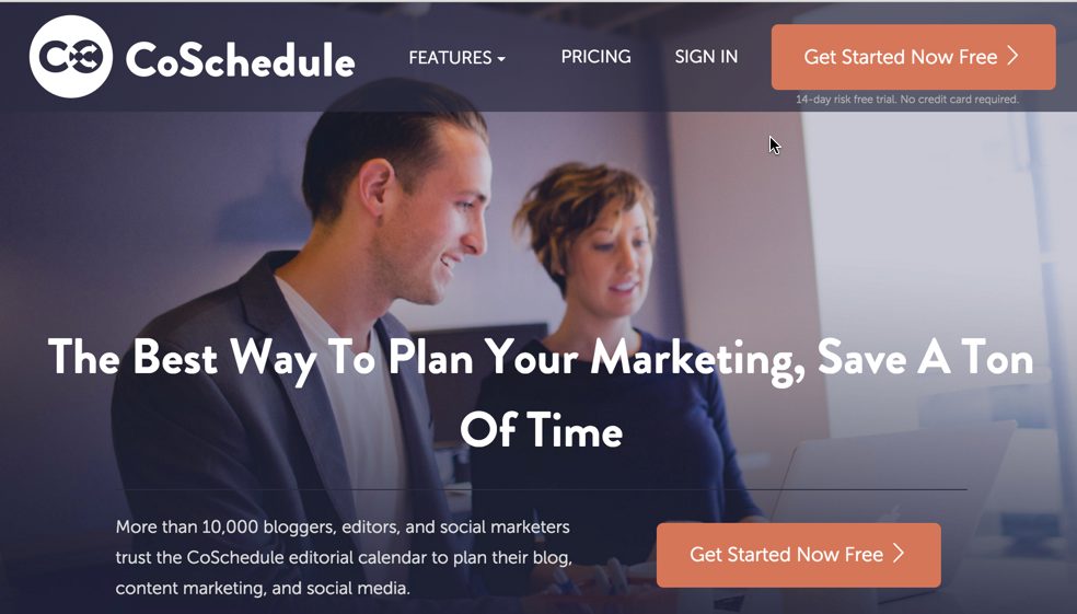 CoSchedule: Editorial calendar for your content and social media marketing.