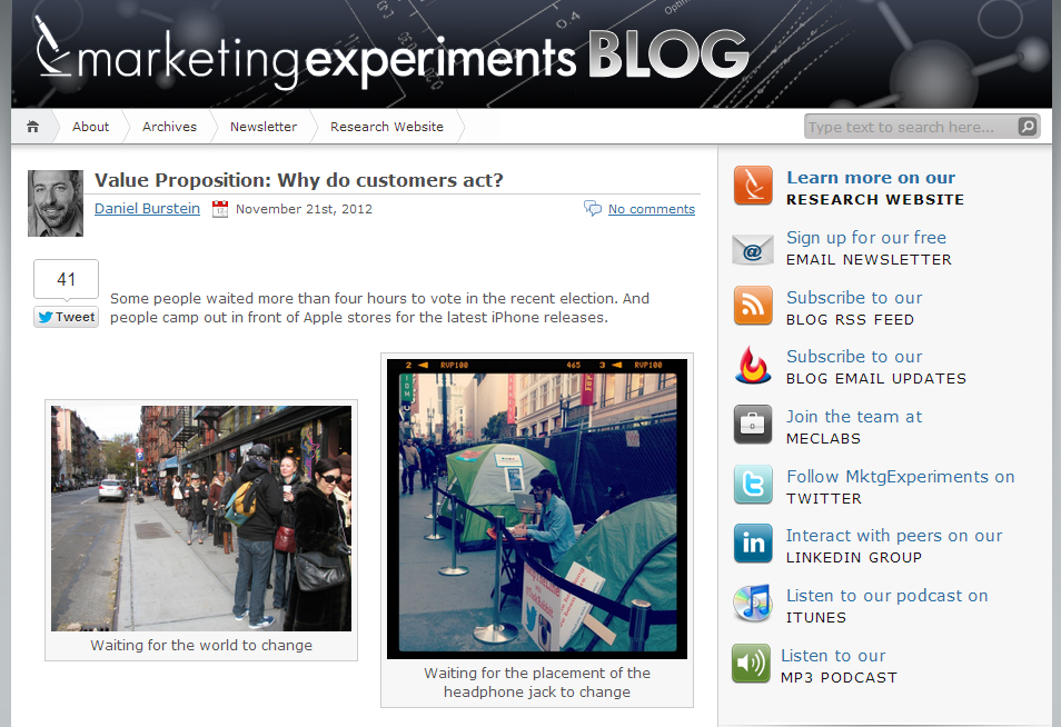 MarketingExperiments Blog