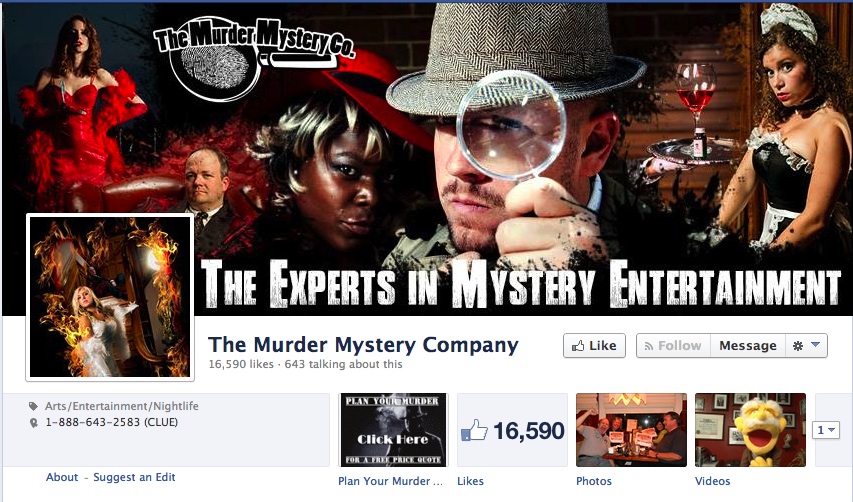 The Murder Mystery Company Facebook
