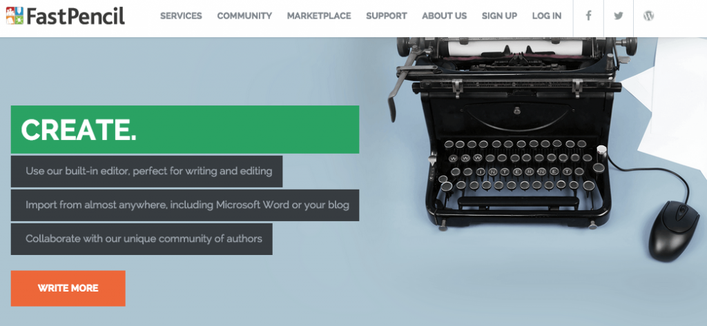 Web-based app to help authors write, publish, and sell print books and ebooks.