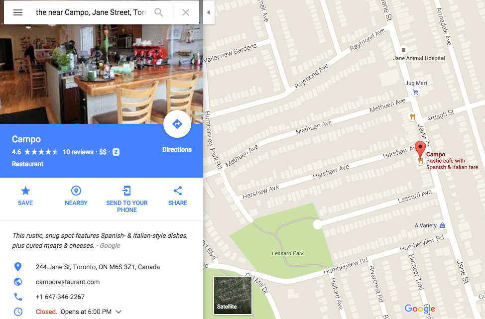 When Maps users select a business, a card appears containing relevant information. 