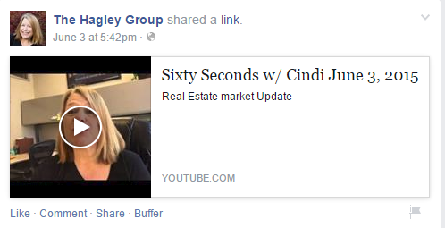 The Hagley Group uses video posts on its page.