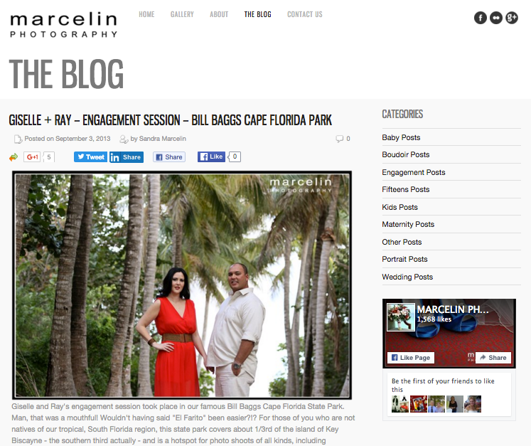 Marcelin Photography in Miami, Fla., features photos from photography sessions. 