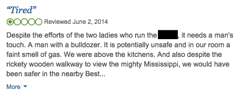 Strongly worded review from a customer.