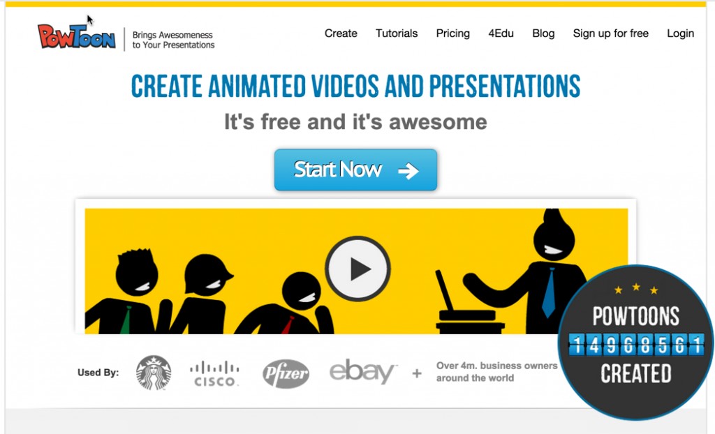 Powtoon is a free animation video creation tool.