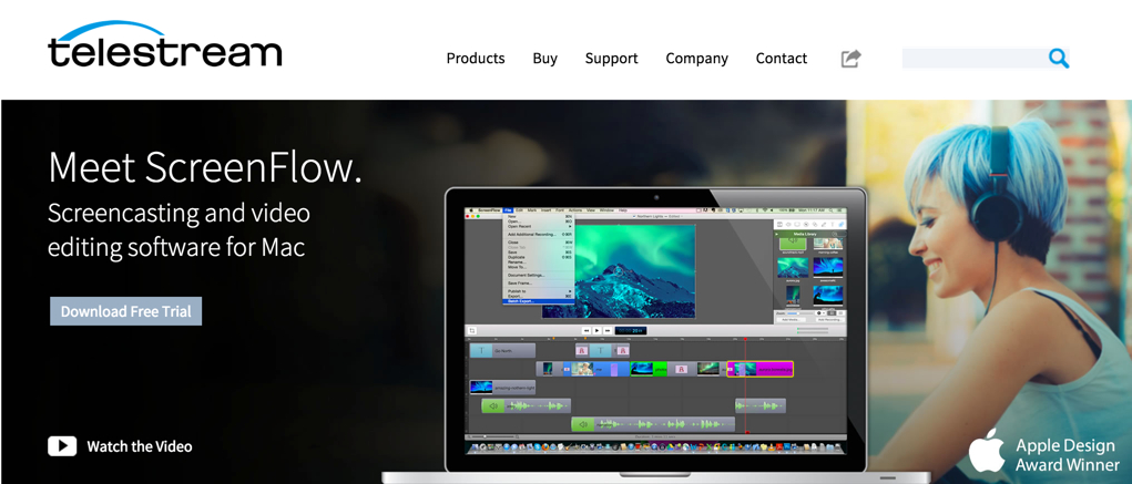 Screen capturing and video editing software designed for Macs.