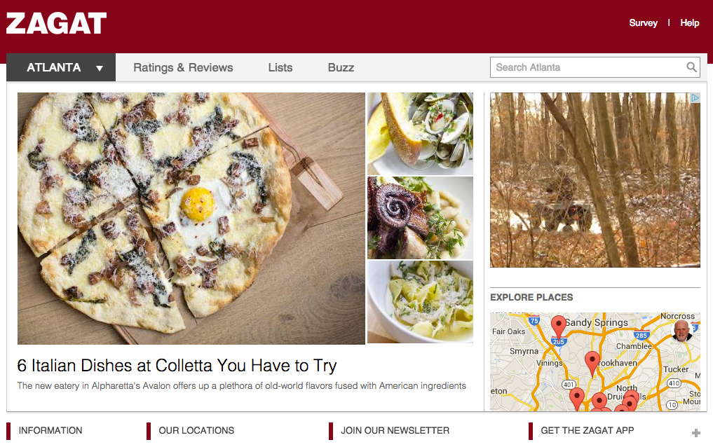 Zagat is the oldest restaurant rating and review service.