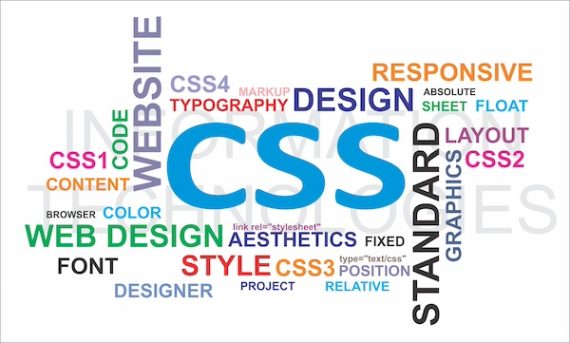 Word cloud of "CSS" and related terms