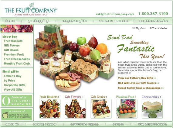 The Fruit-Company h home page in 2005