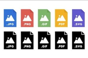 Illustration of different image formats