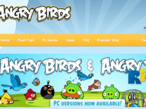 Angry Birds logo and site