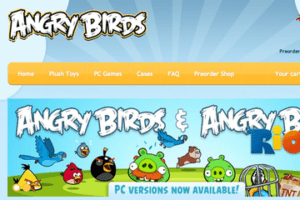 Angry Birds logo and site