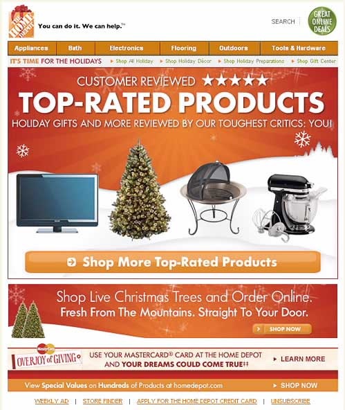 home depot email