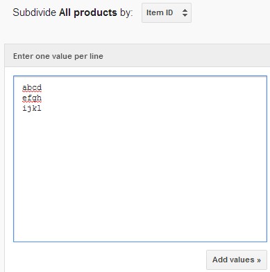 Add product IDs into product groups