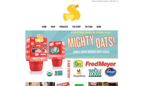 Little Duck Organics website