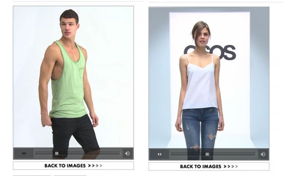 ASOS video content also differs based on audience — male vs. female.