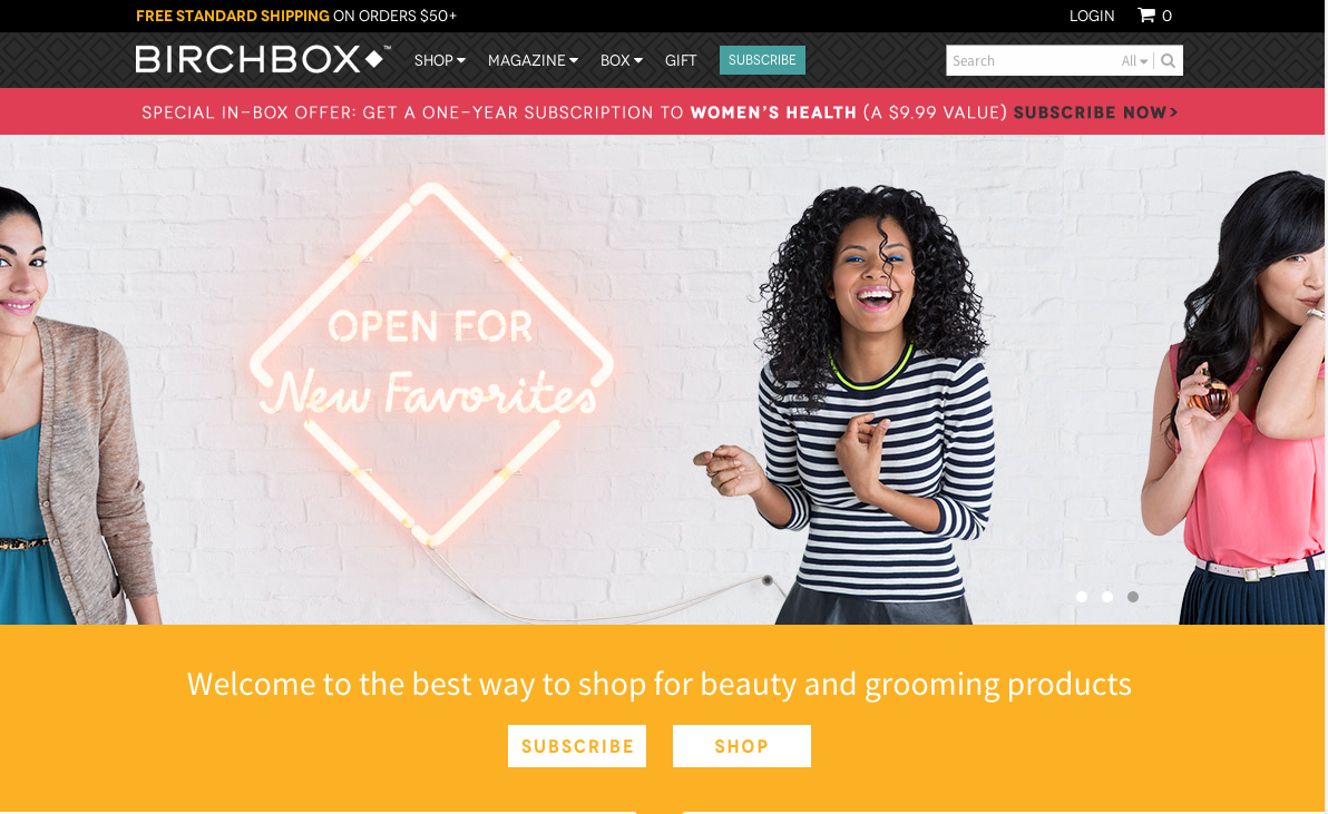 Birchbox, the accessories and grooming retailer, is opening physical locations, in addition to its ecommerce site.