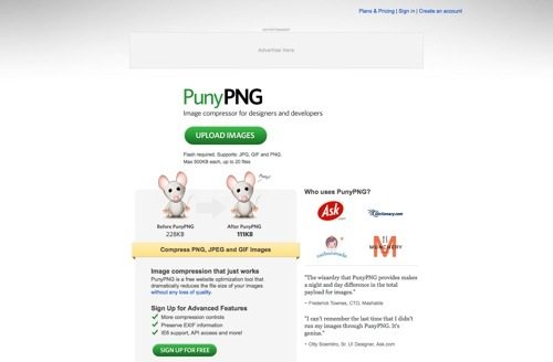 PunyPNG website