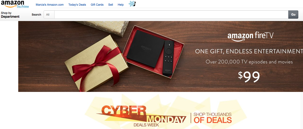 In 2014, Amazon extended Cyber Monday into Cyber Week. 