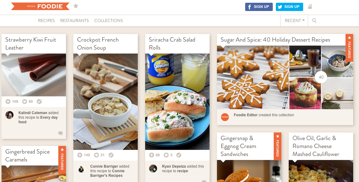 Foodie is a social network for food lovers.