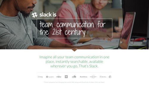 Slack website