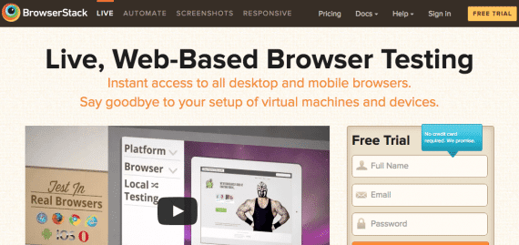 BrowserStack provides instant, cross-browser testing.
