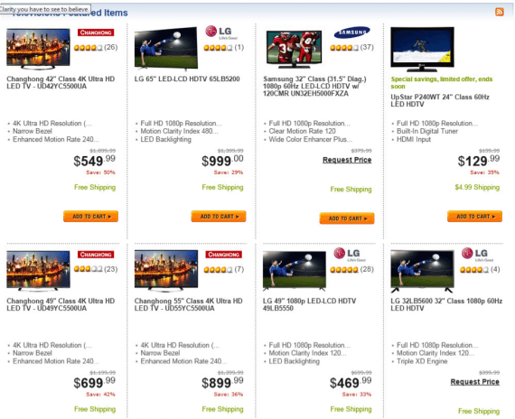 Newegg uses a “Request Price” feature, which requires the visitor to provide an email address or mobile phone number to find out the price of select items.