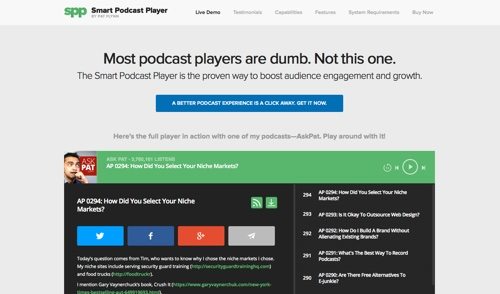 Smart Podcast Player.