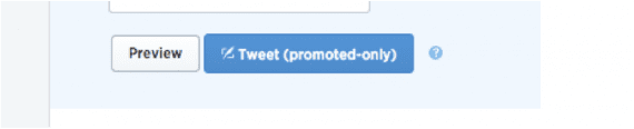 "Promoted only" tweets are only visible as ads.