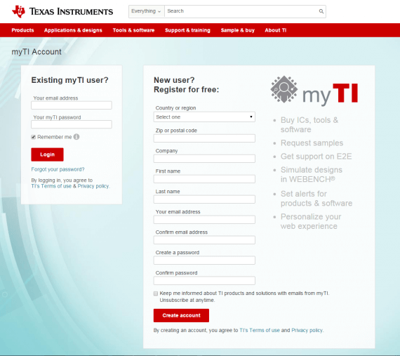 Texas Instruments enables visitors to personalize their web experience.