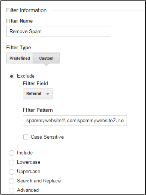 Create a filter to remove spam.