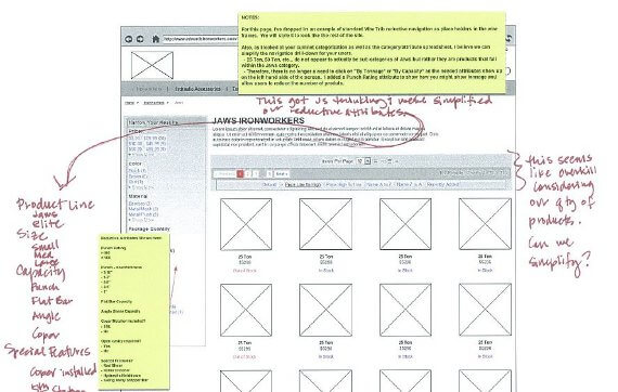 Edwards Manufacturing, a 140-year old company that specializes in metal fabrication equipment redesigned their site and added eCommerce. They provided feedback to wireframes before moving to further design stages.